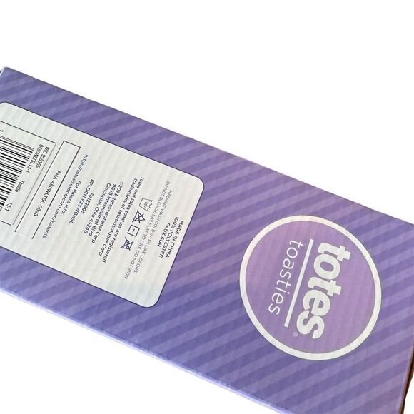 Totes Toasties Kids' Teddy Bear  Purple Fleece Slippers MD Size 13-1 - Picture 3 of 14